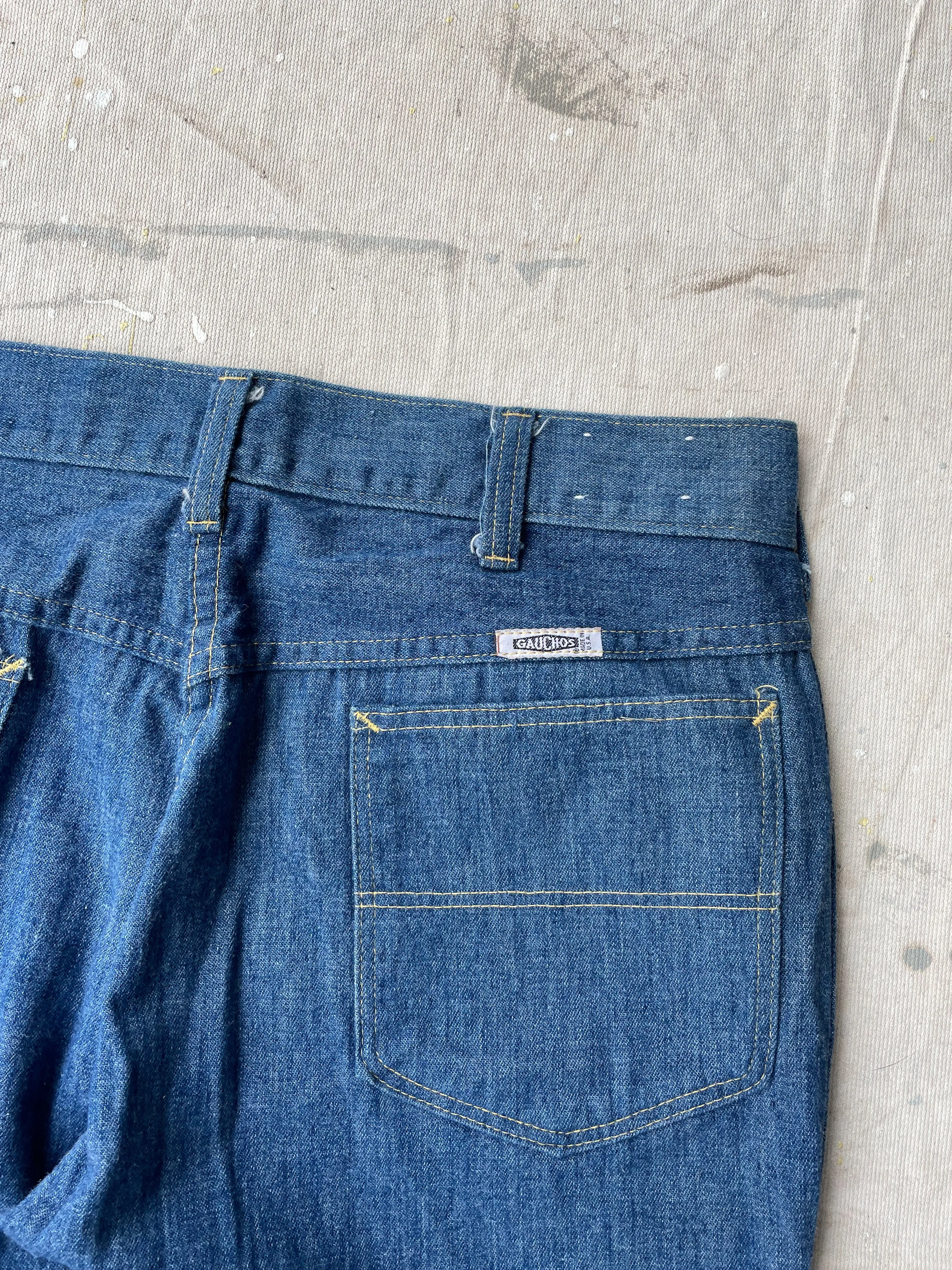 70's Gauchos Flared Jeans—[32x32]