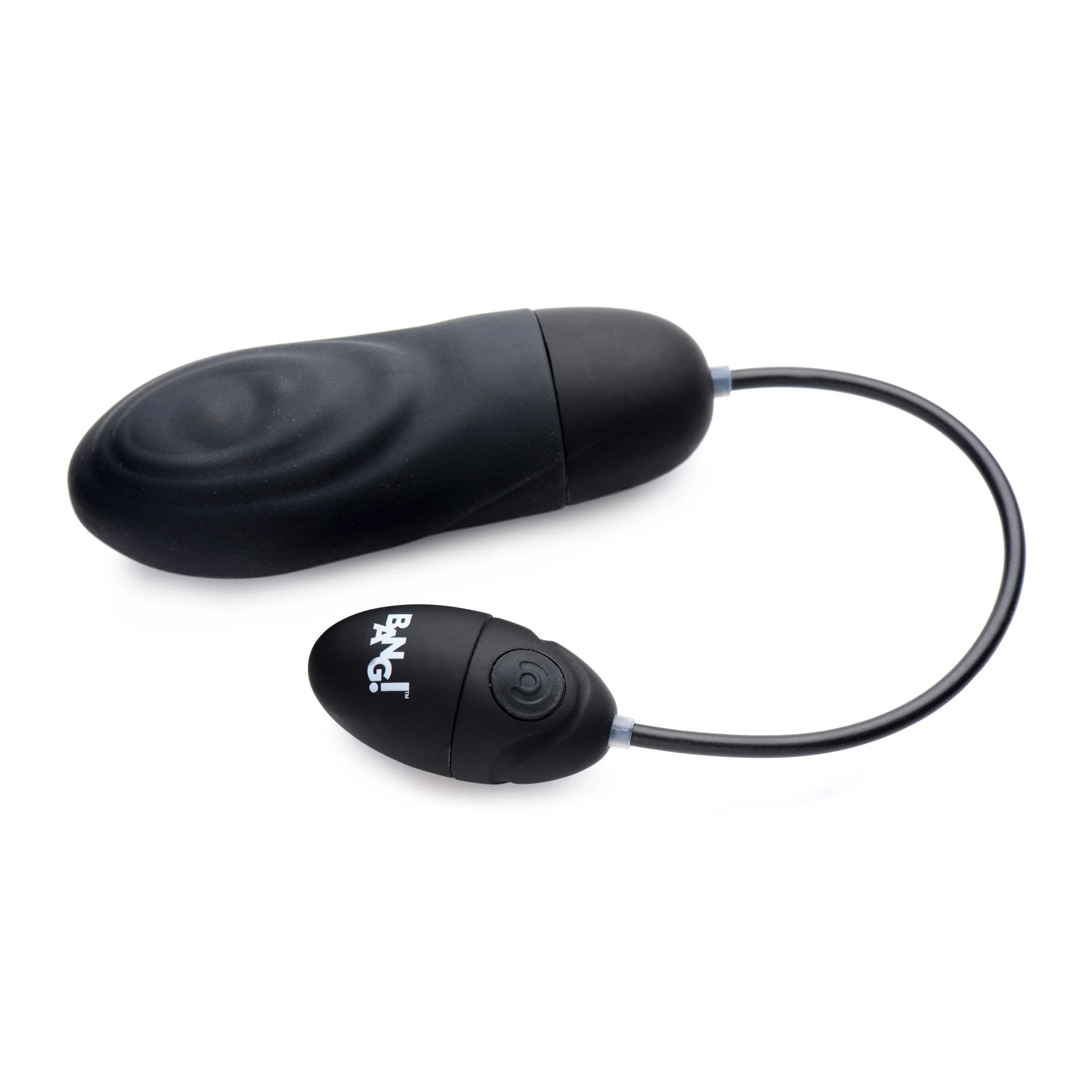 7x Pulsing Rechargeable Silicone Bullet- Black