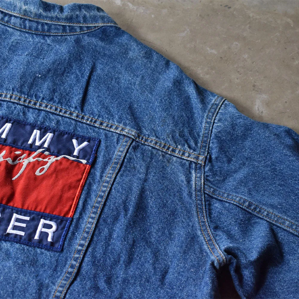 90's TOMMY HILFIGER フラッグロゴ デニムジャケット 240715