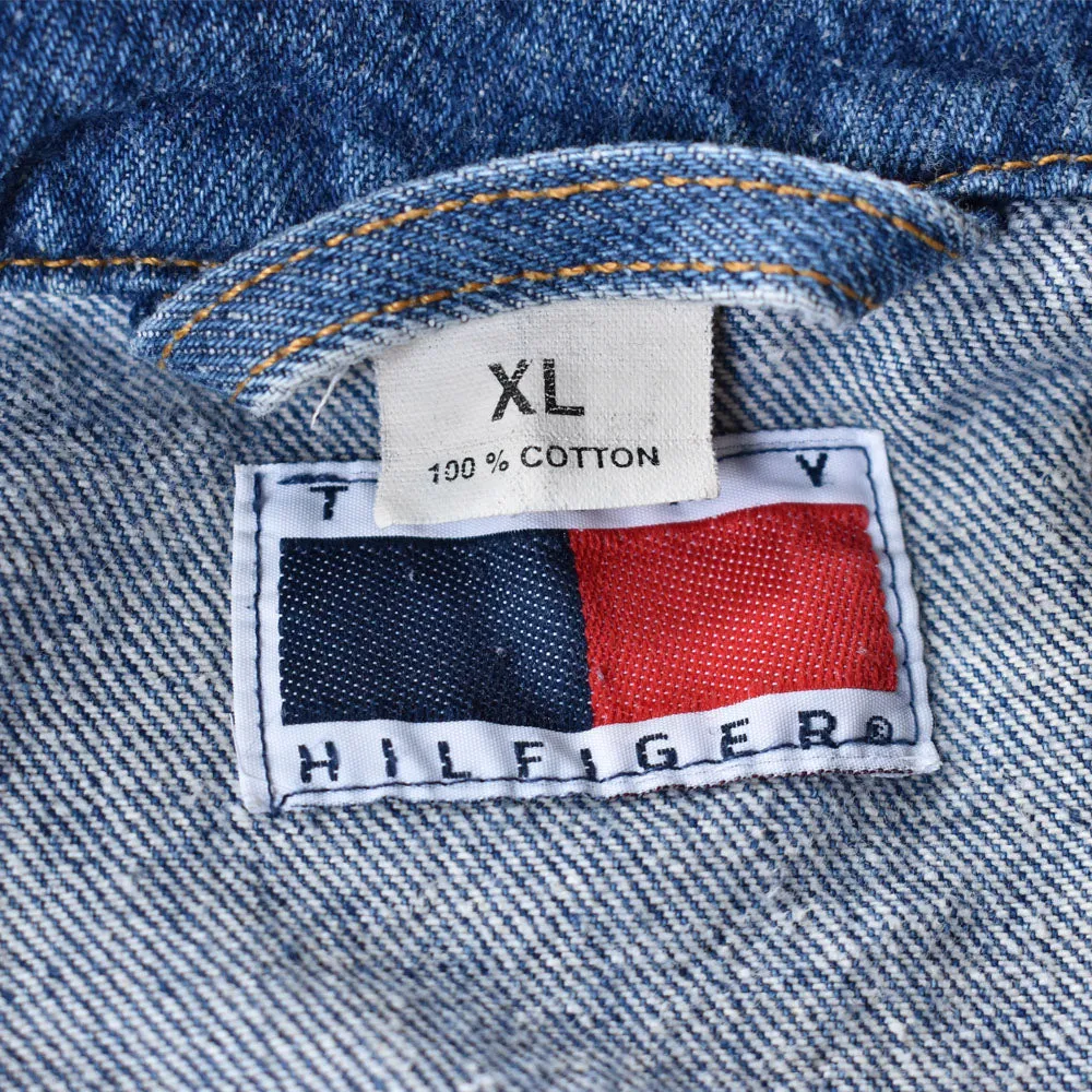 90's TOMMY HILFIGER フラッグロゴ デニムジャケット 240715