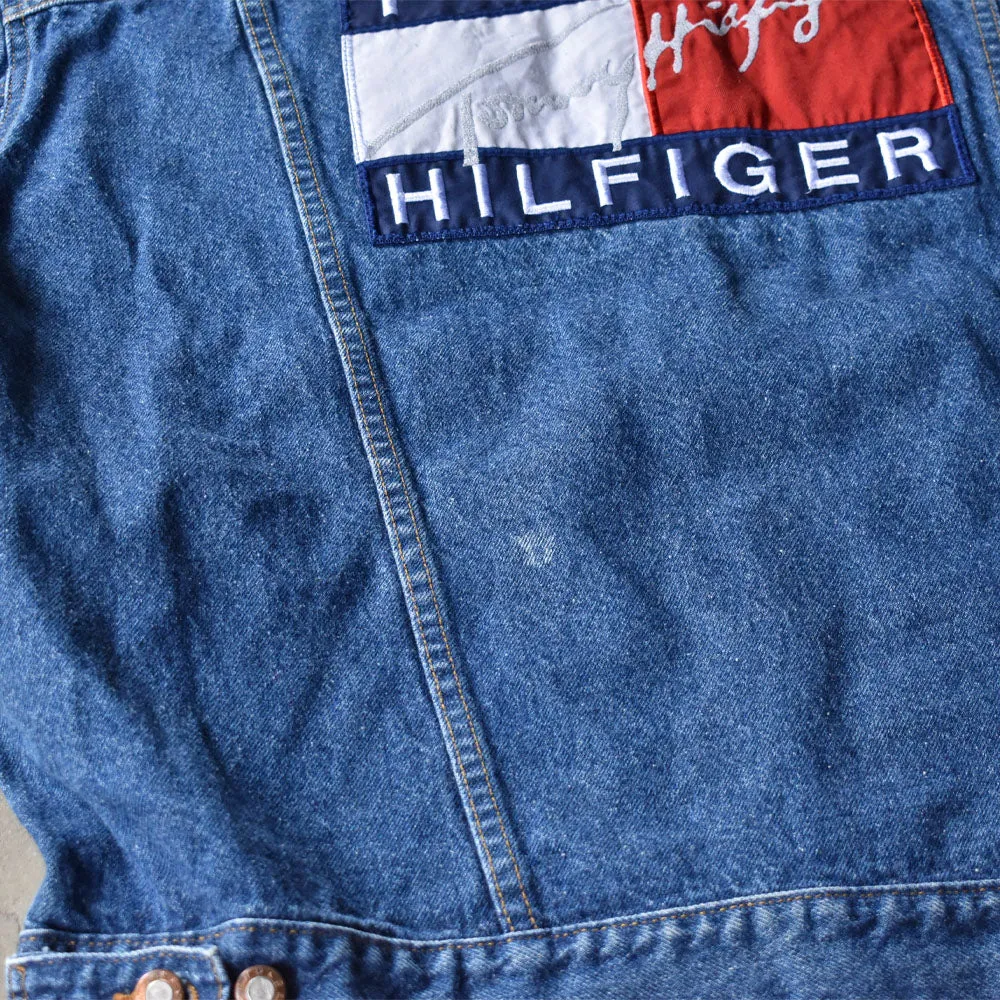 90's TOMMY HILFIGER フラッグロゴ デニムジャケット 240715