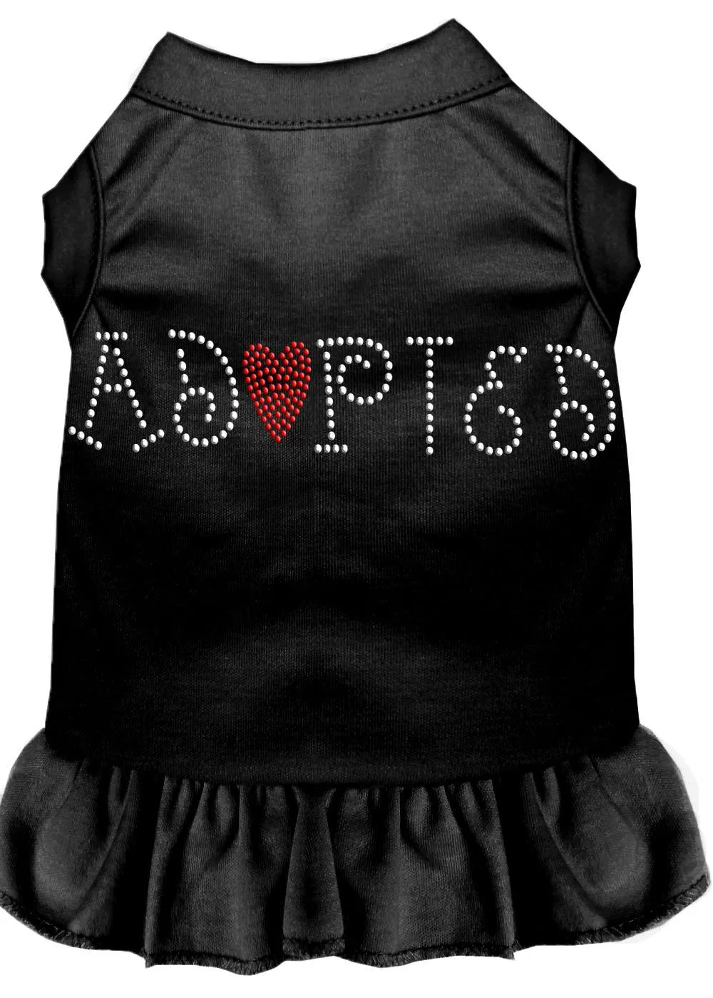 Adopted Rhinestone Dress Black Xxl (18)