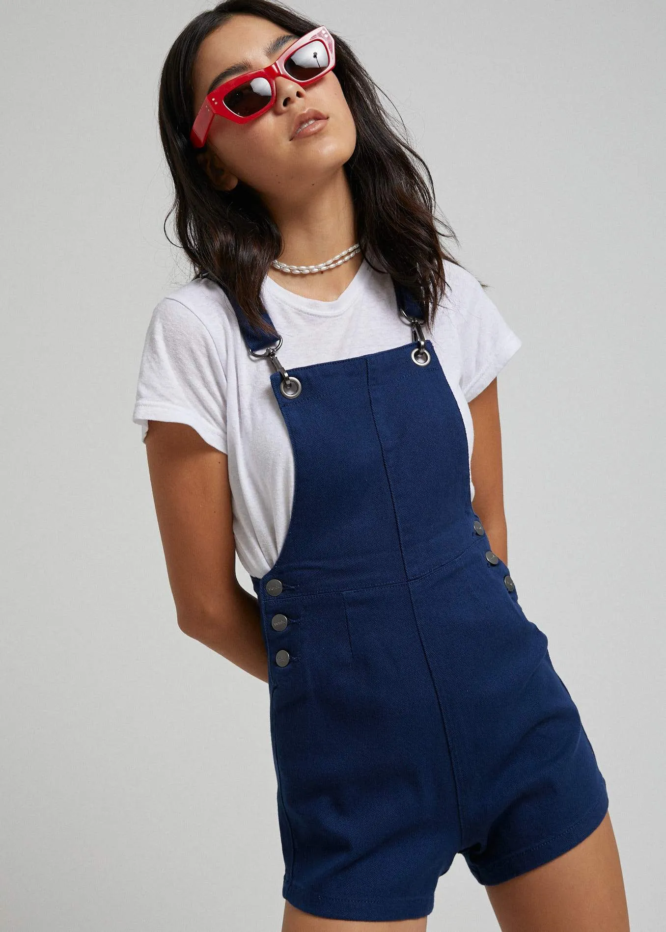 Afends Womens Dylan - Twill Denim Overalls