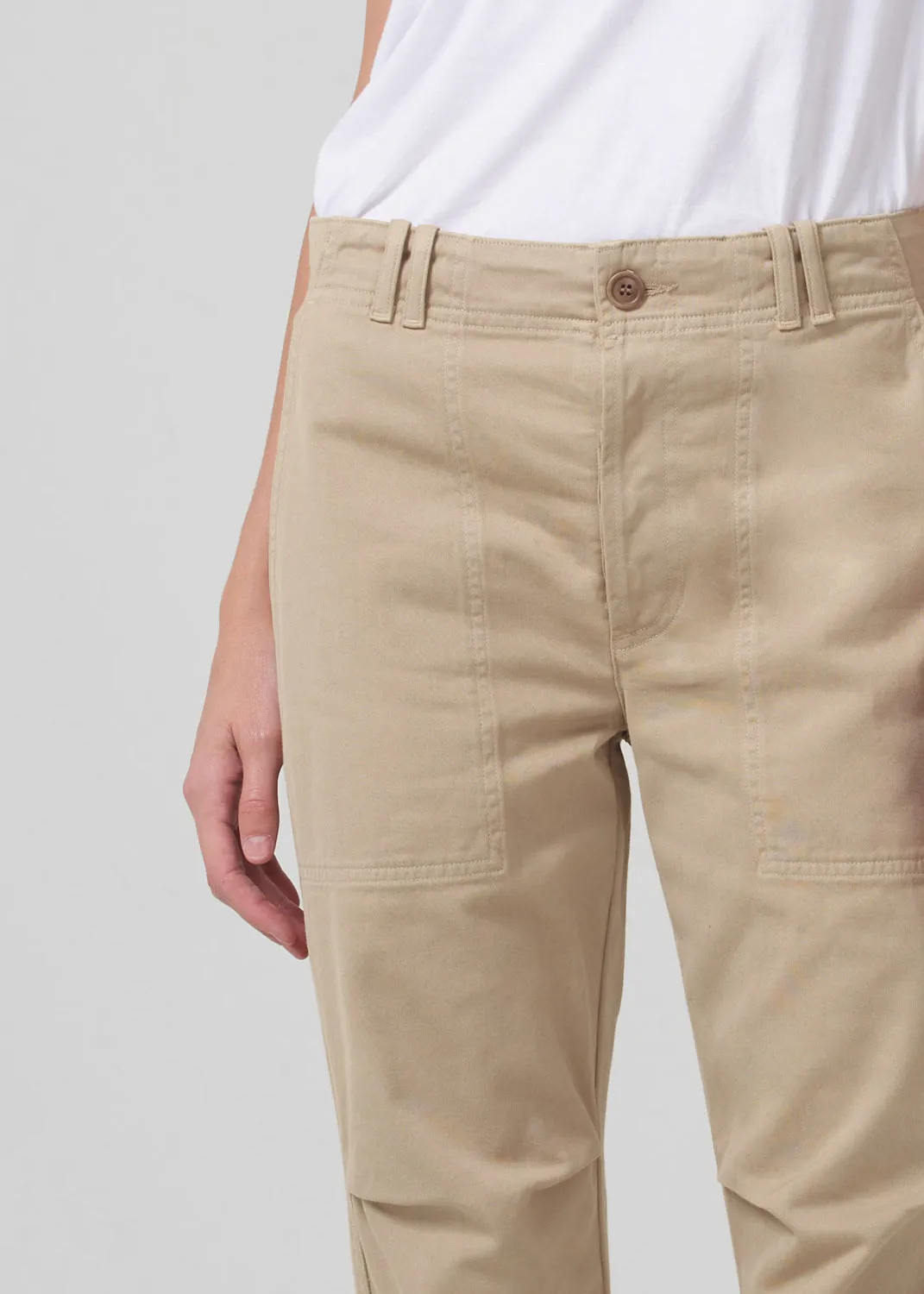 Agni Utility Trouser in Khaki Classic