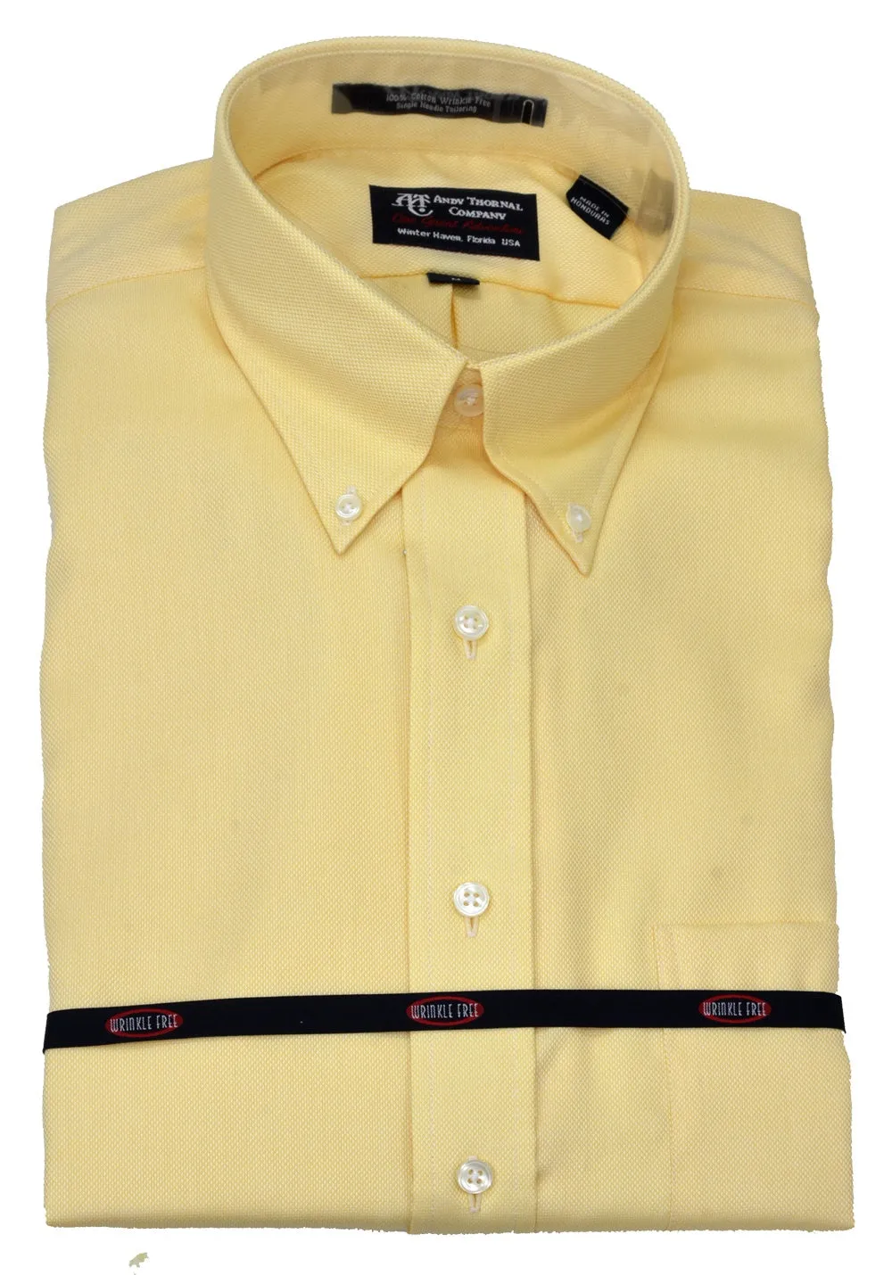 Andy Thornal Men's LS Dress Shirt/Maize #203140