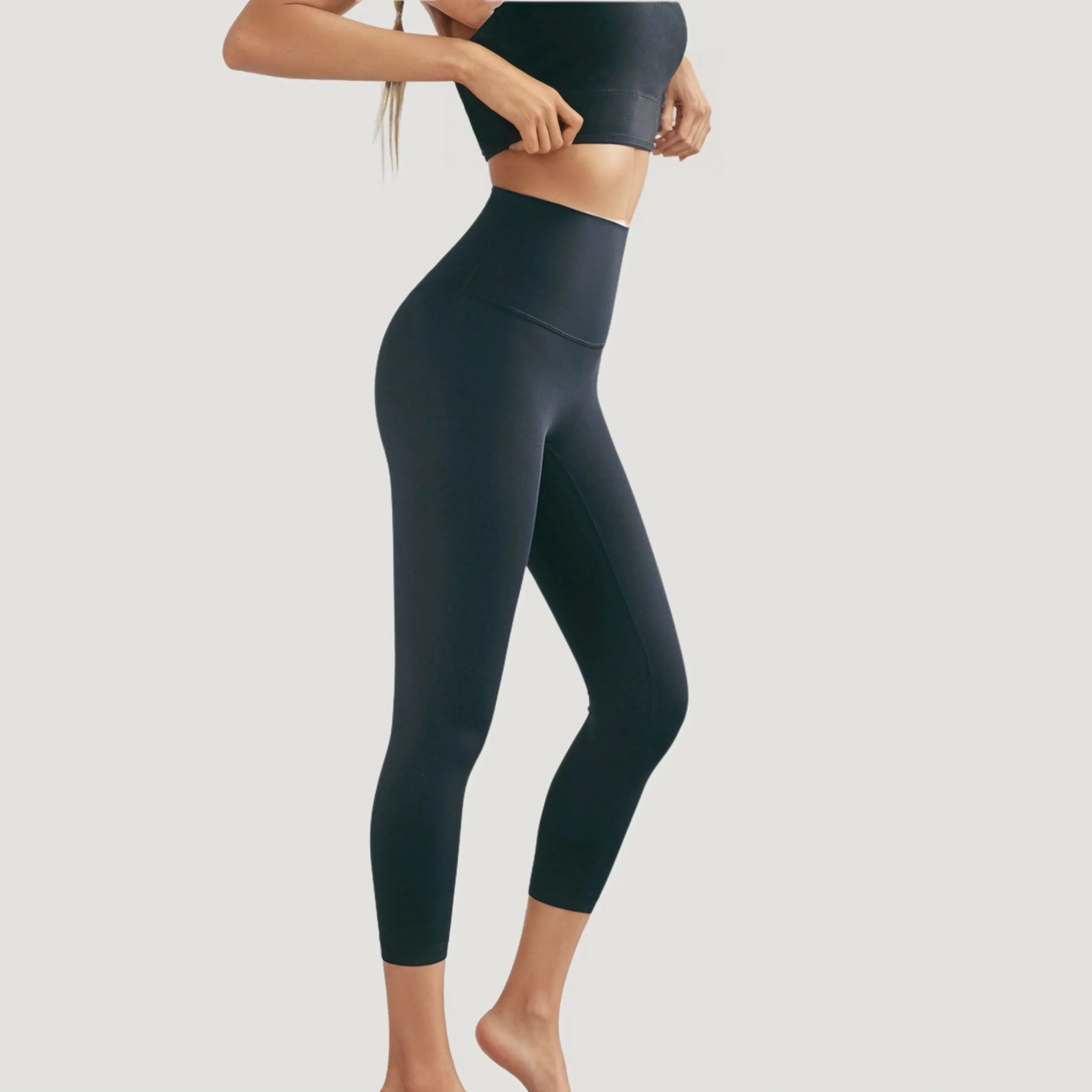 Ankle Length Leggings - Black