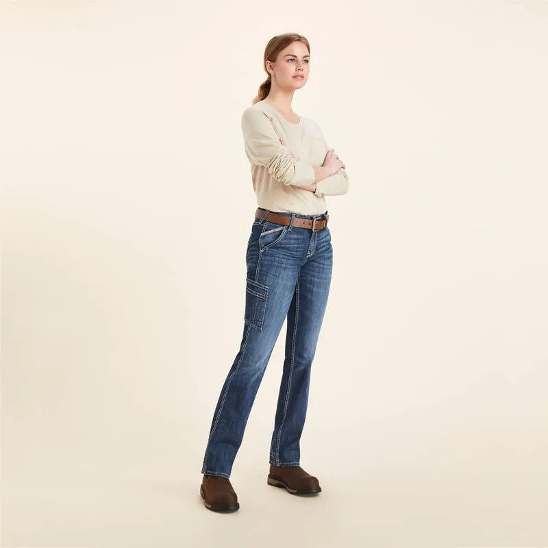 Ariat Ladies FR Perfect Rise DuraLight Stretch Cell Phone Straight Jean Style 10043155