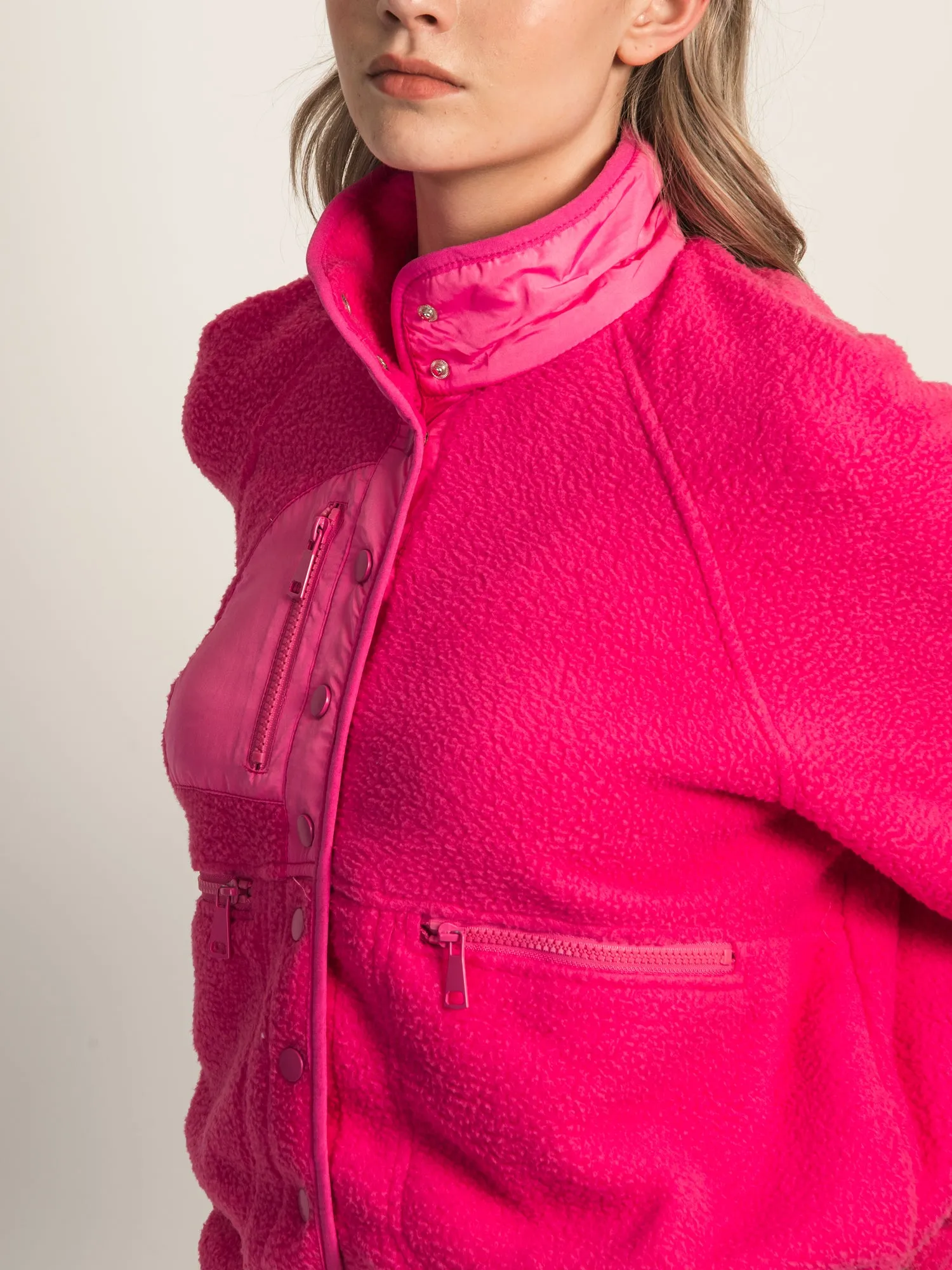 AZALEA WANG SAVVY POLAR FLEECE JACKET