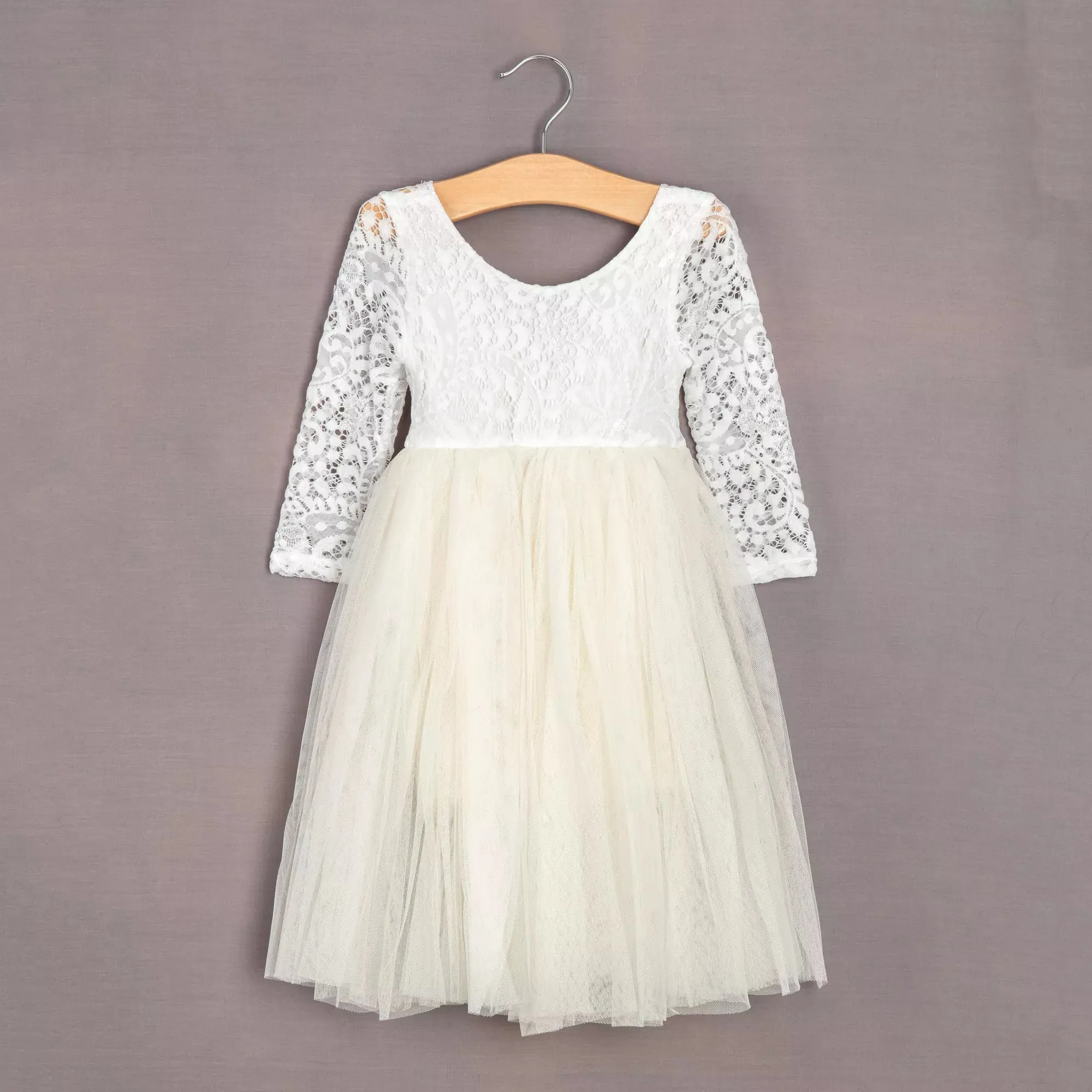 Baby Bohemian Classic Tea Dress - Ivory Cream