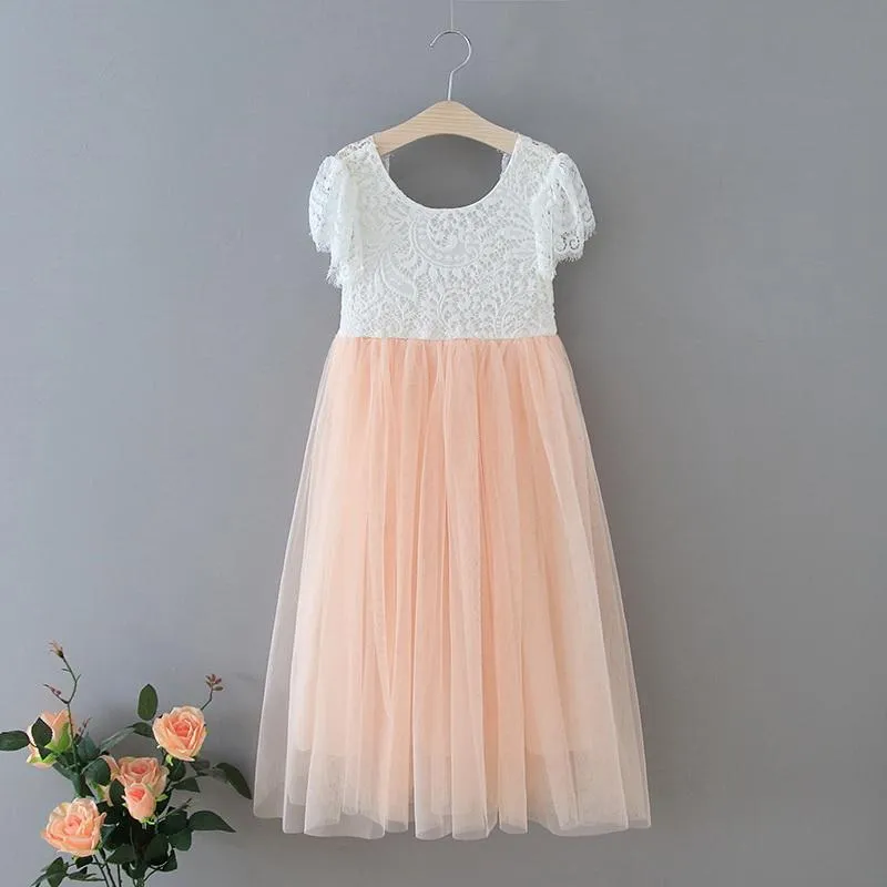 Baby Bohemian Flutter - Tea Dress / Full Length - Blush