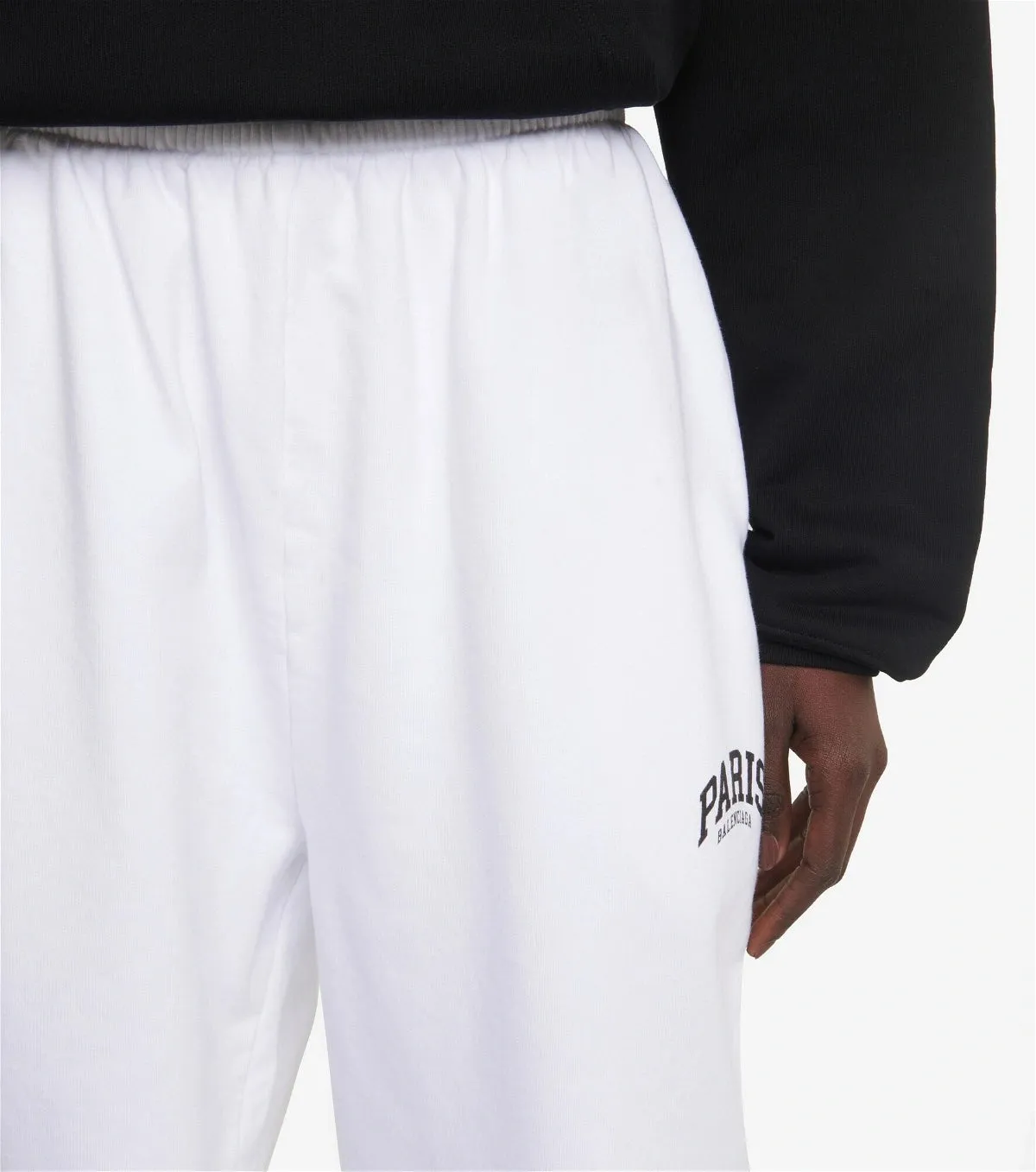 BALENCIAGA CITIES PARIS COTTON SWEATPANTS