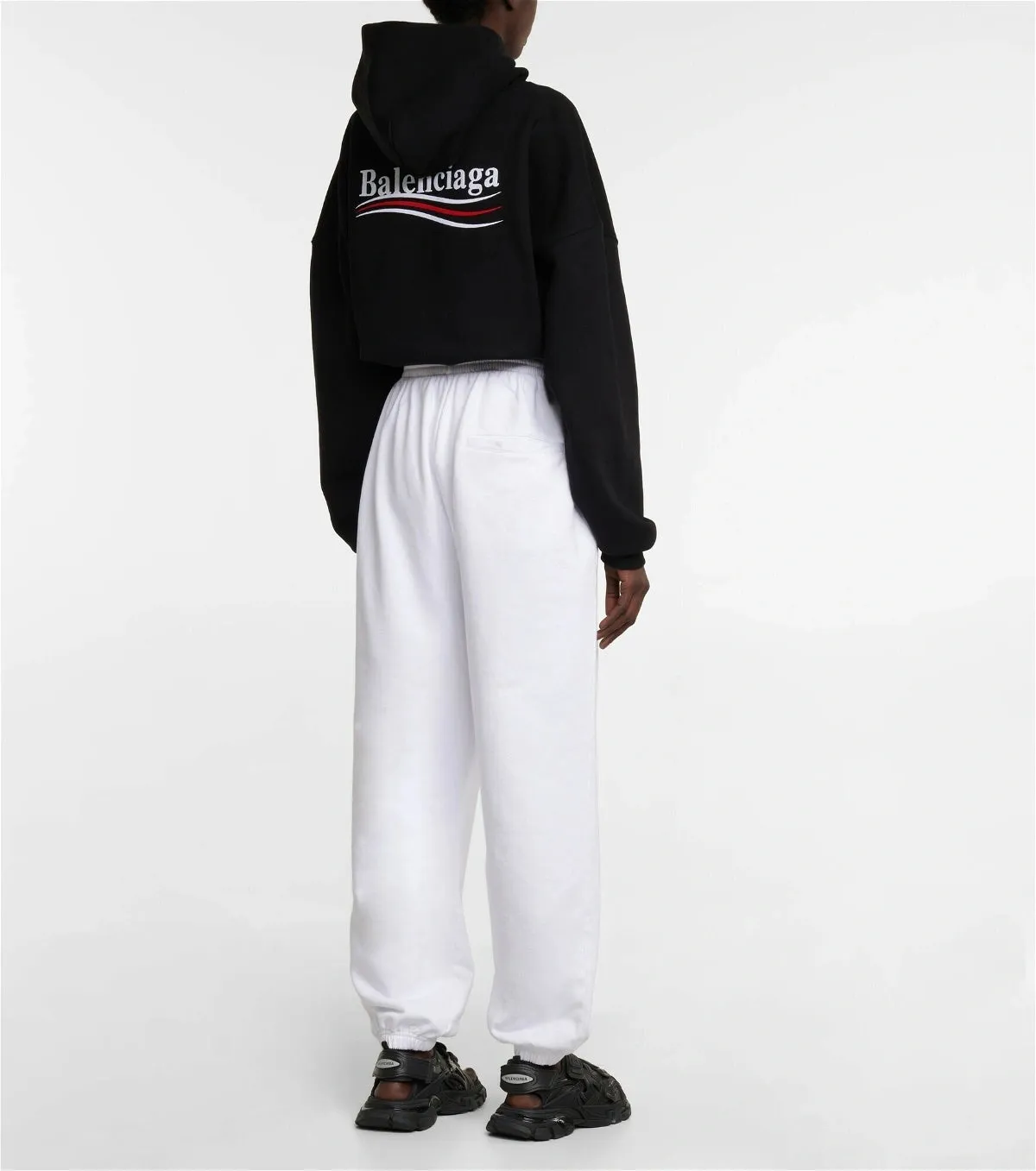 BALENCIAGA CITIES PARIS COTTON SWEATPANTS