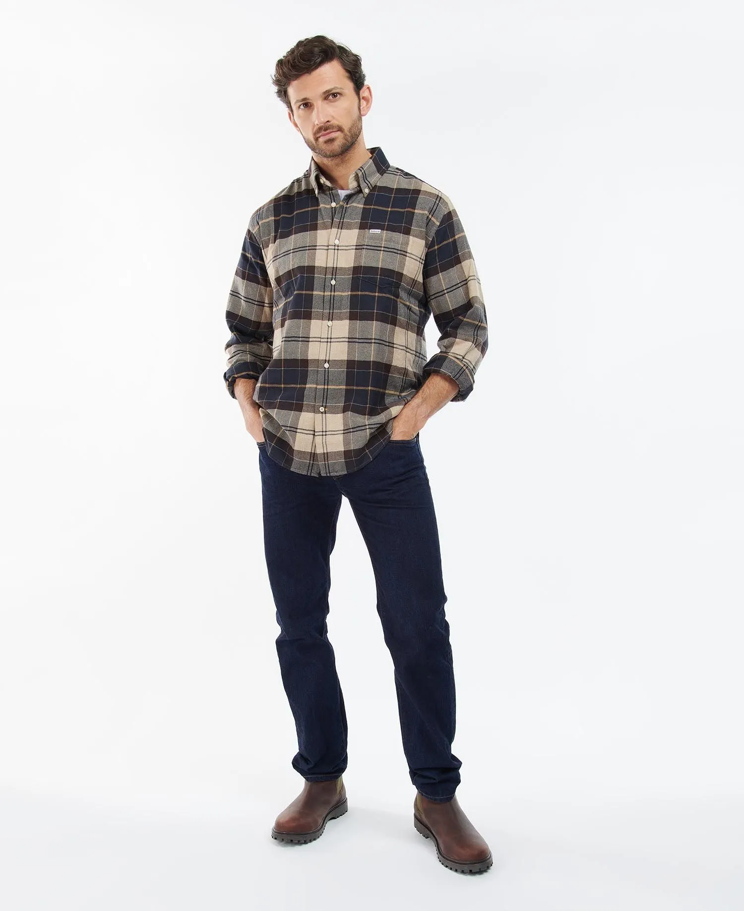 Barbour Hogside Tartan Dress Shirt in Autumn Dress