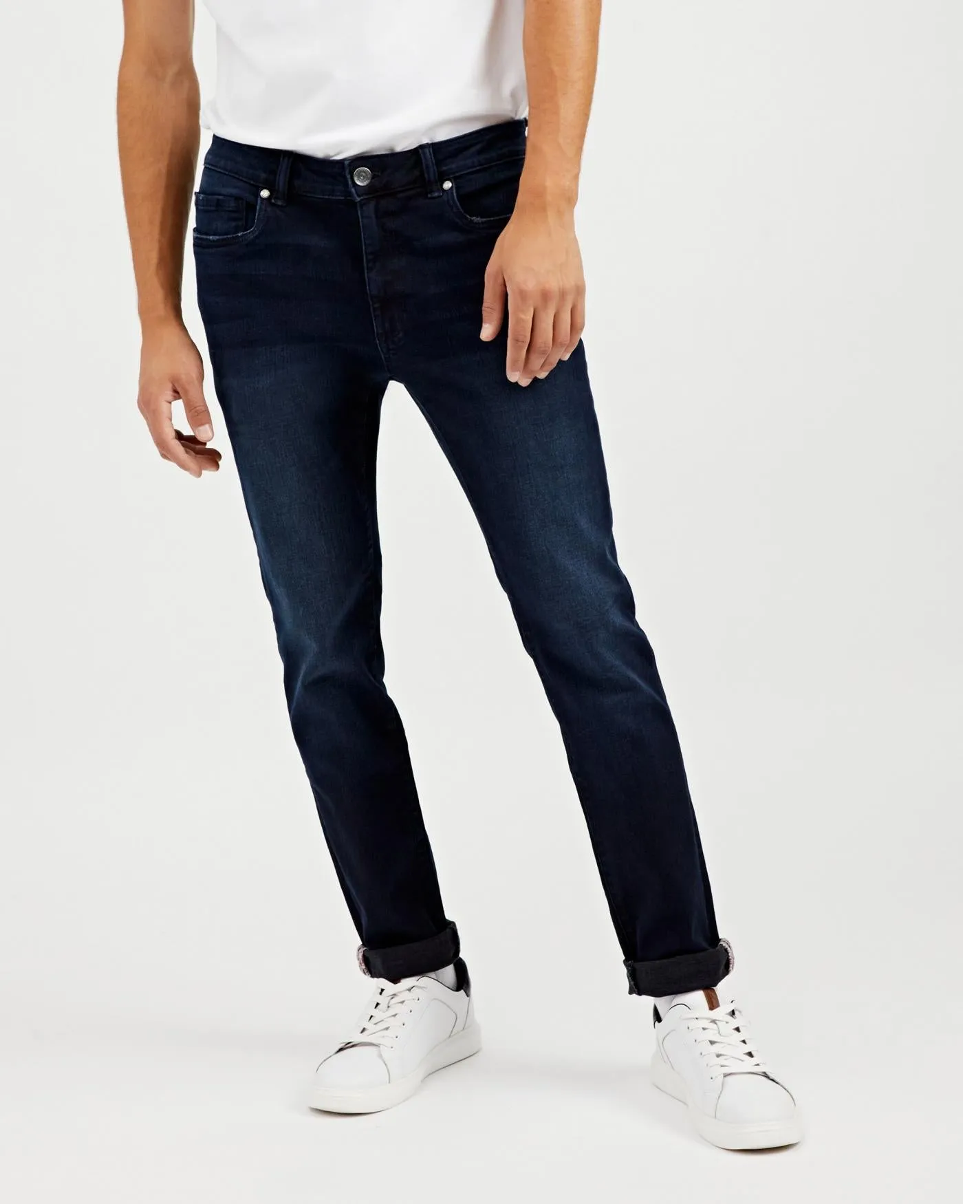 Ben Sherman Dark Wash Straight Fit Denim