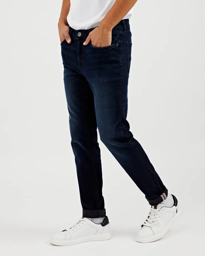 Ben Sherman Dark Wash Straight Fit Denim