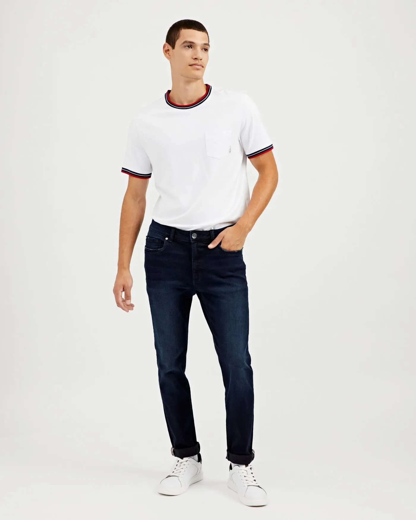 Ben Sherman Dark Wash Straight Fit Denim