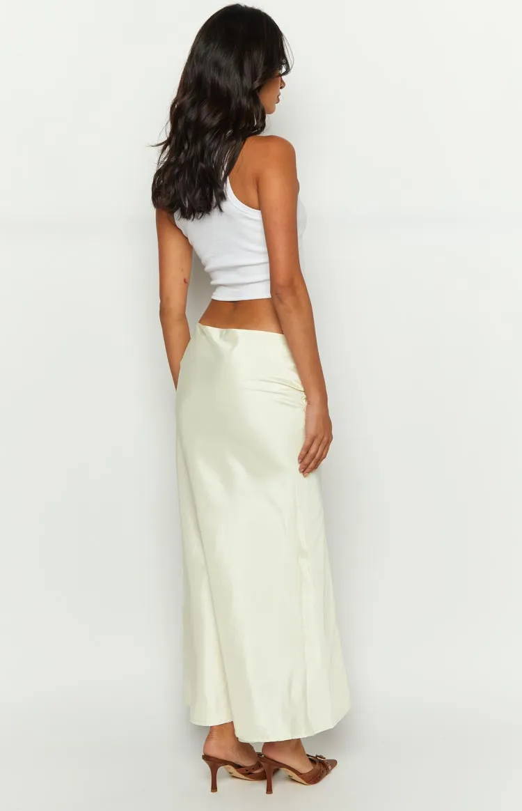 Big Love Cream Maxi Skirt