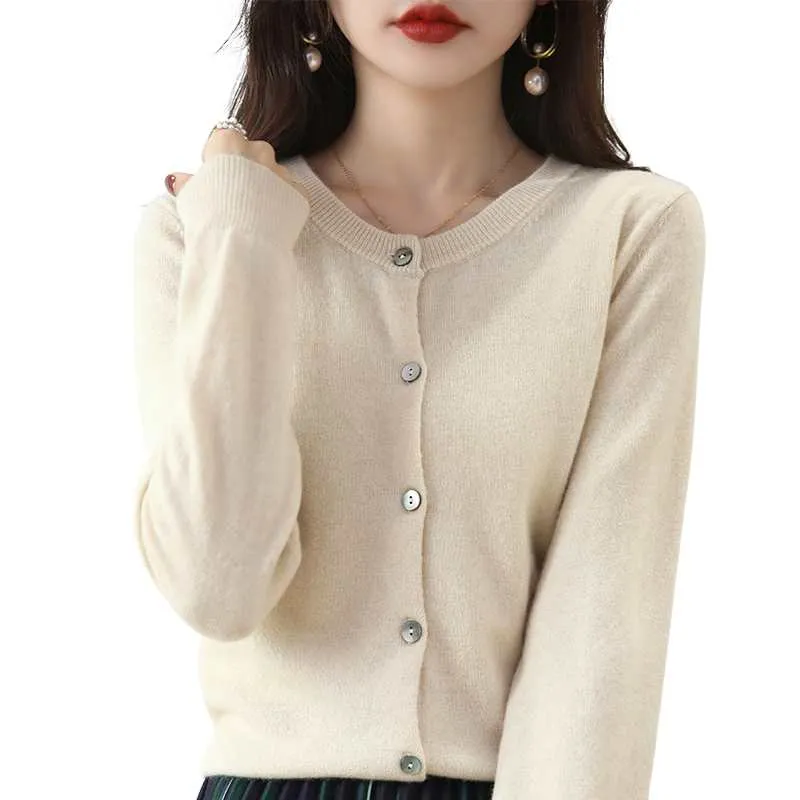 Black Button-Up Cardigan Women