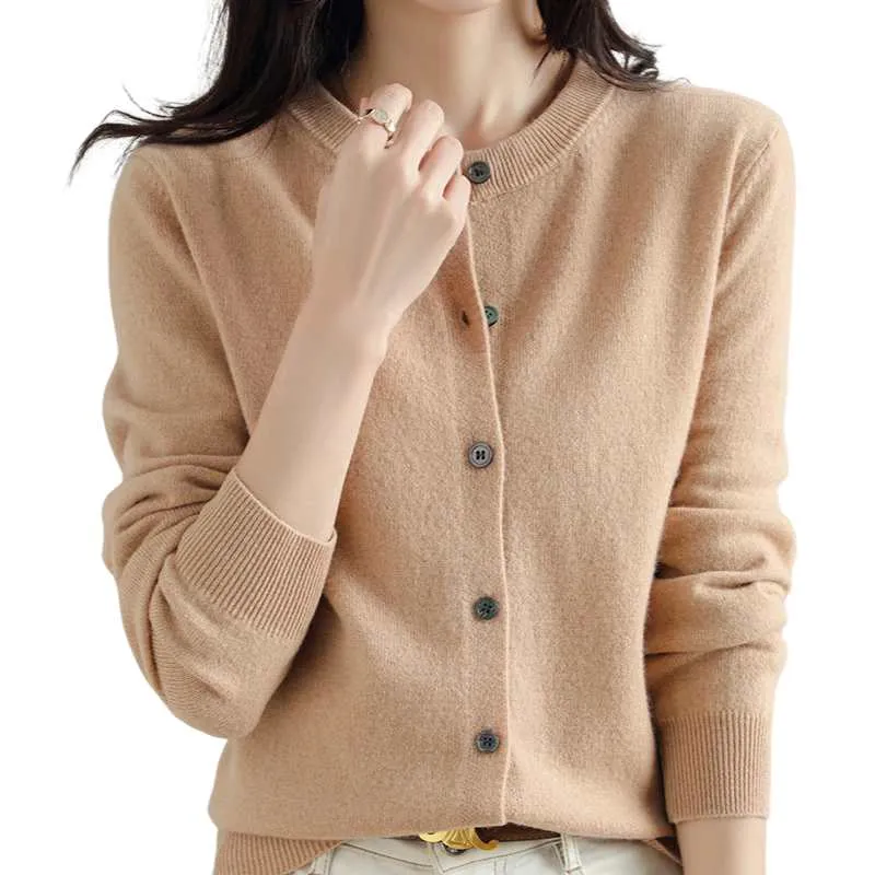 Black Button-Up Cardigan Women