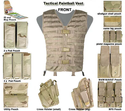 BLACK MOLLE Tactical Vest