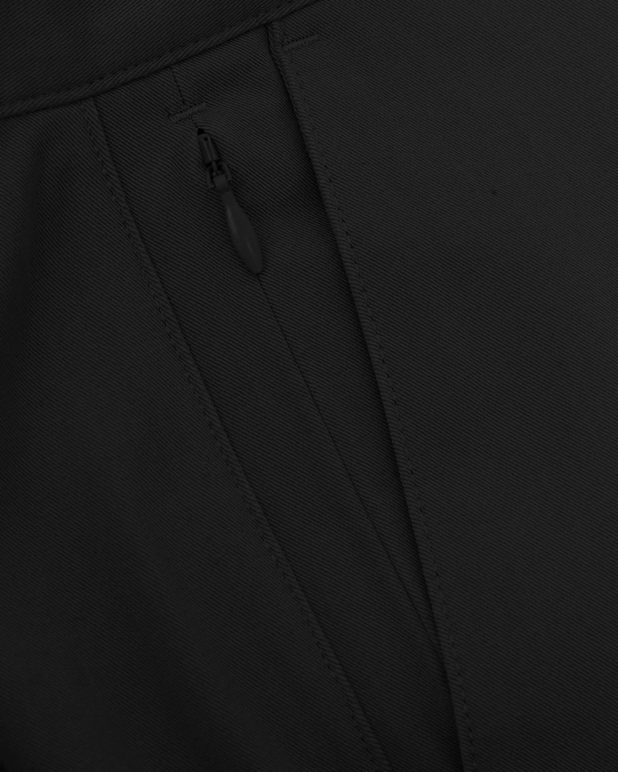 Black Slim Twill Chino Pant