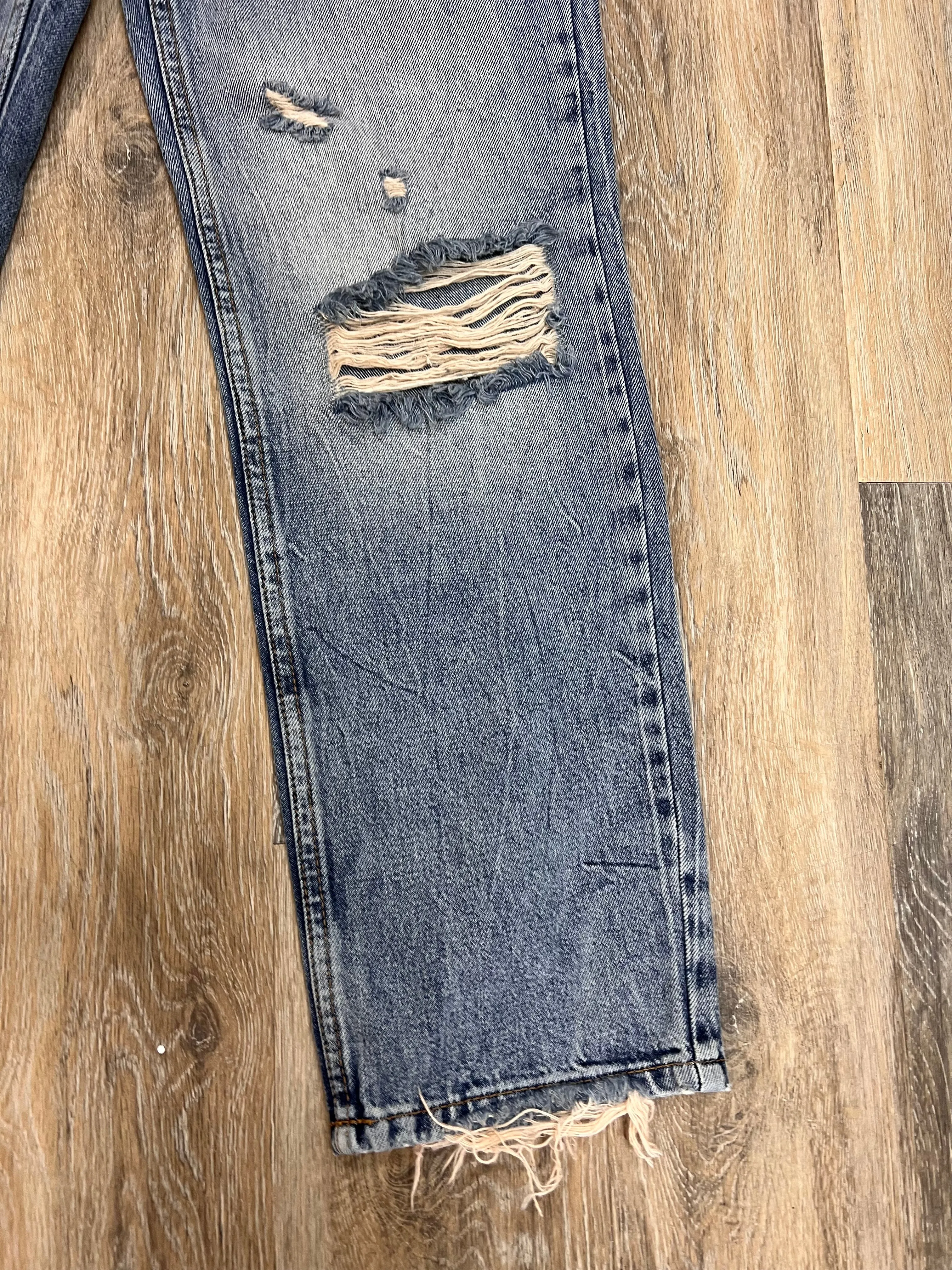 Blue Denim Jeans Boyfriend Free People, Size 6/28