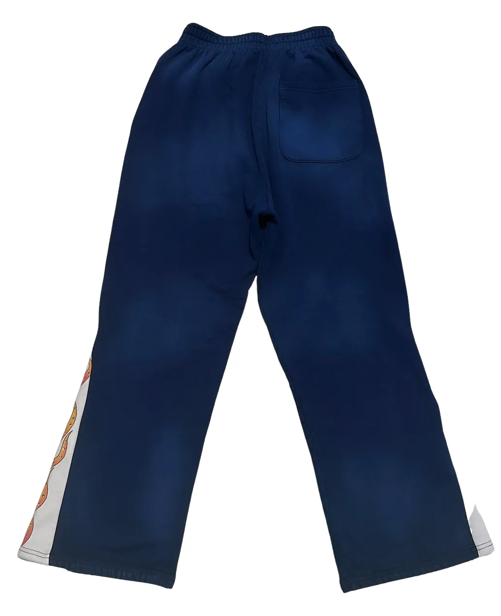 Bossi 'Blue' Flame Flared Sweatpants