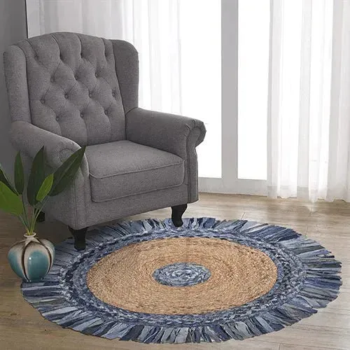 Boutique Jute 03380DEB Denim/Blue Rug