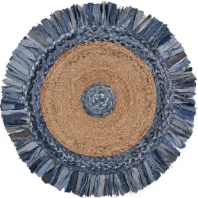 Boutique Jute 03380DEB Denim/Blue Rug