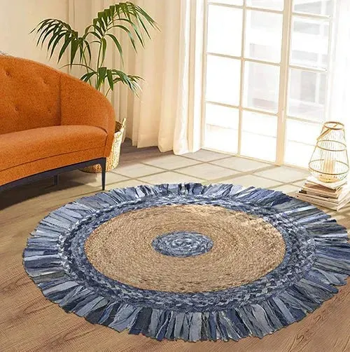 Boutique Jute 03380DEB Denim/Blue Rug