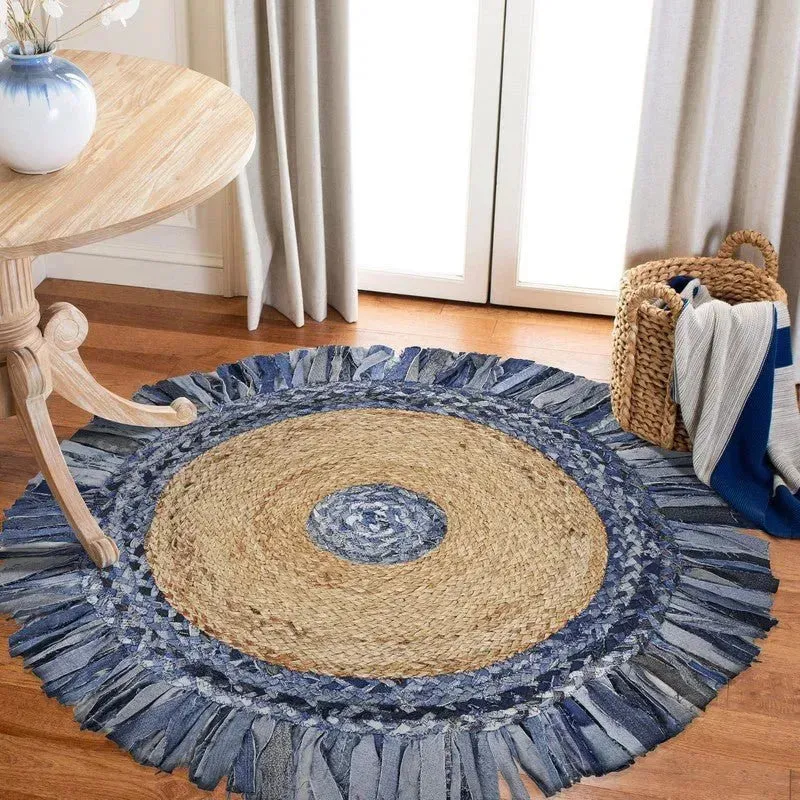 Boutique Jute 03380DEB Denim/Blue Rug