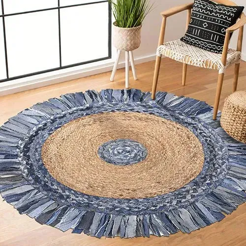 Boutique Jute 03380DEB Denim/Blue Rug