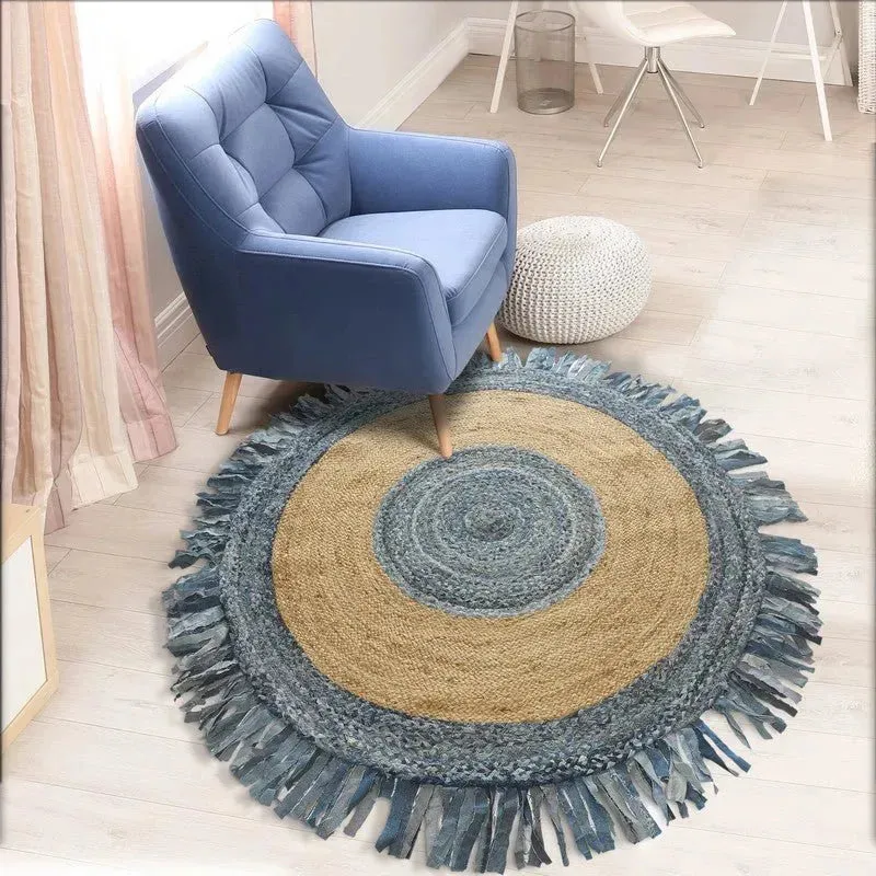 Boutique Jute 03380DEB Denim/Blue Rug