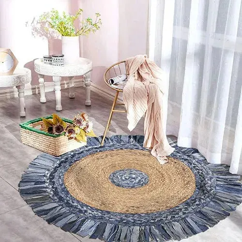 Boutique Jute 03380DEB Denim/Blue Rug