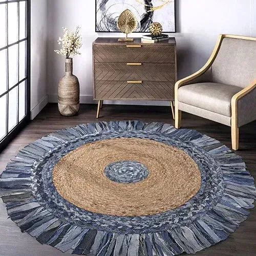 Boutique Jute 03380DEB Denim/Blue Rug