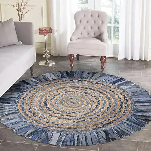 Boutique Jute 03384DEB Denim/Blue Rug