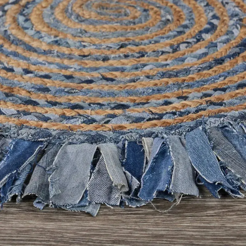 Boutique Jute 03384DEB Denim/Blue Rug