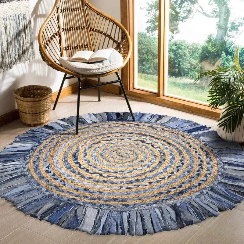 Boutique Jute 03384DEB Denim/Blue Rug