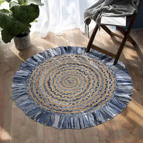 Boutique Jute 03384DEB Denim/Blue Rug