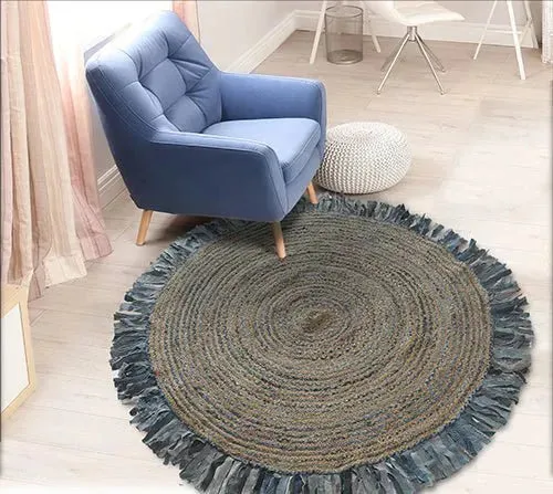 Boutique Jute 03384DEB Denim/Blue Rug