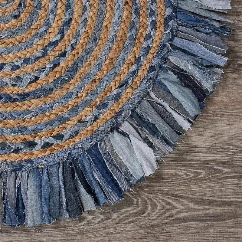 Boutique Jute 03384DEB Denim/Blue Rug