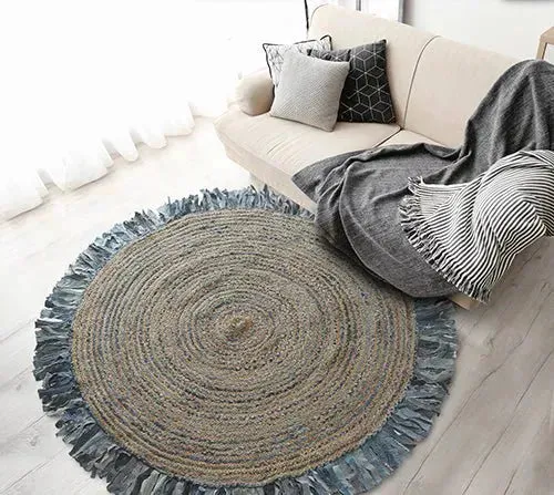 Boutique Jute 03384DEB Denim/Blue Rug