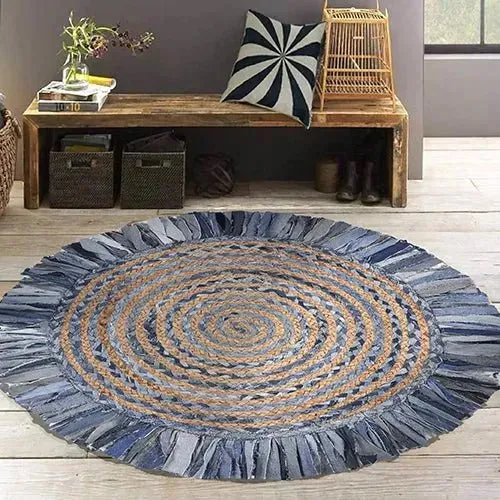 Boutique Jute 03384DEB Denim/Blue Rug