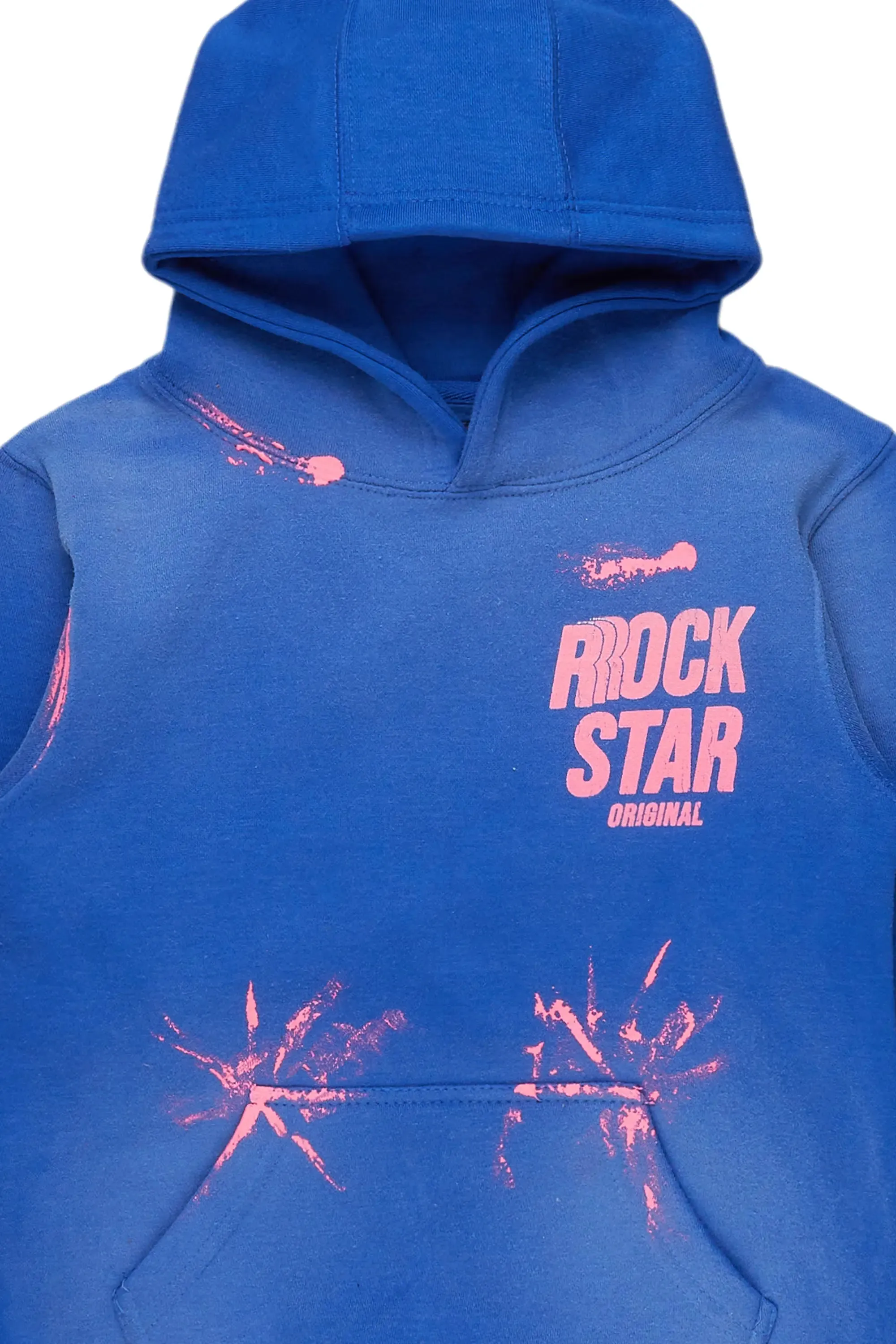 Boys Aiden Royal Graphic Hoodie