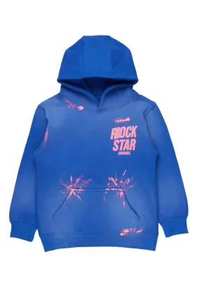 Boys Aiden Royal Graphic Hoodie