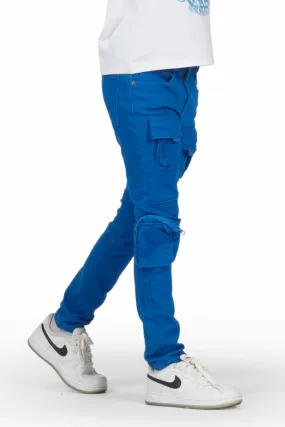 Boys Mungo Royal Blue Cargo Jean