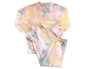 Bridal   Custom Date Tie-Dye Sweatsuit Set