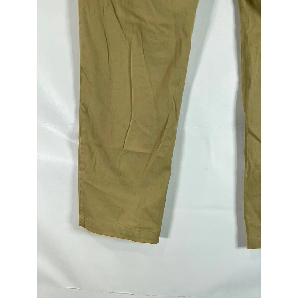 BROOKS BROTHERS RED FLEECE Men's Tan Straight-Leg Chino Pants SZ 33X344