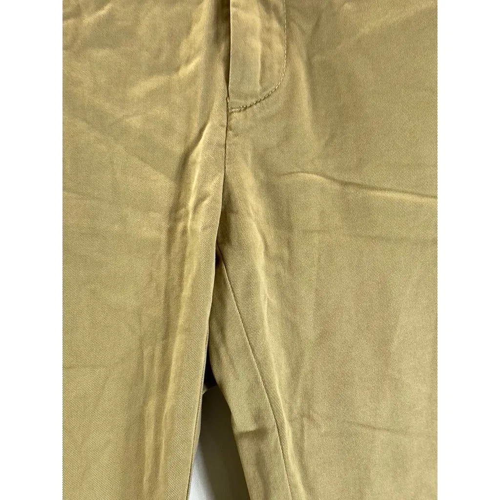 BROOKS BROTHERS RED FLEECE Men's Tan Straight-Leg Chino Pants SZ 33X344