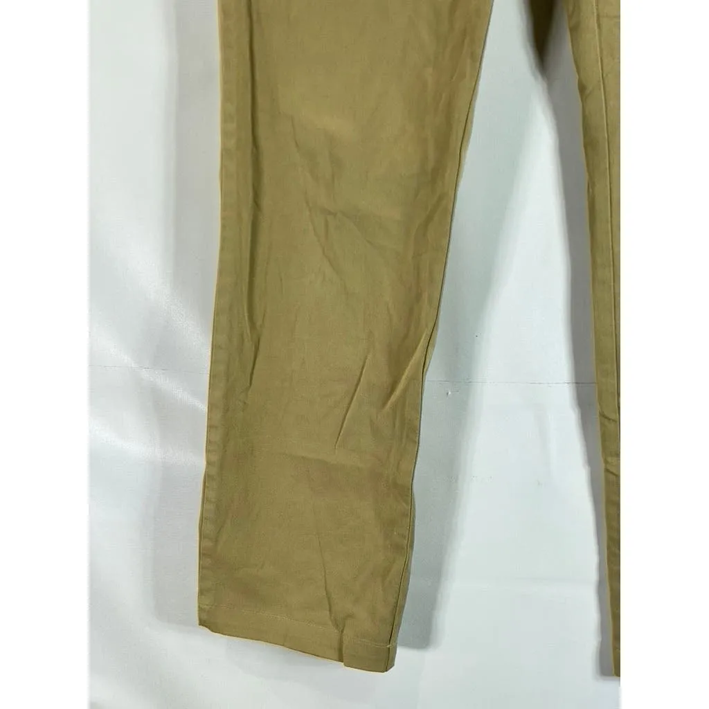 BROOKS BROTHERS RED FLEECE Men's Tan Straight-Leg Chino Pants SZ 33X344